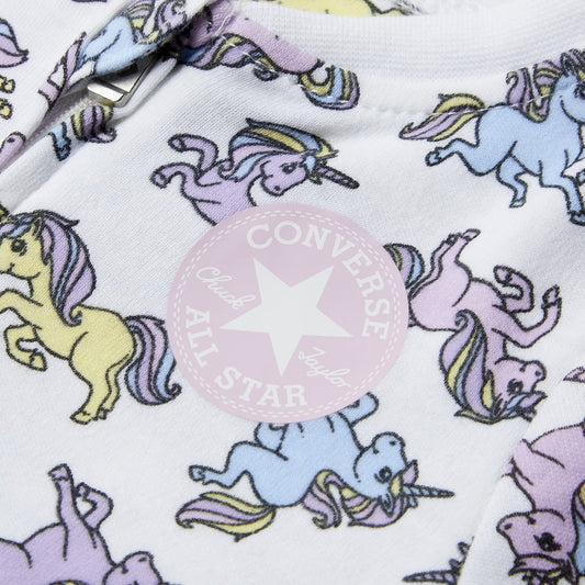 Image 2 of Unicorn Print Footed Coverall (Infant)