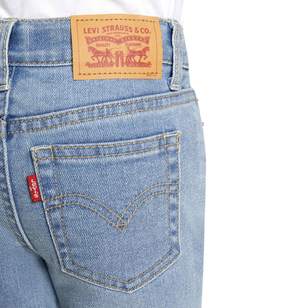 High Rise Ankle Straight Jean (Little Kids)