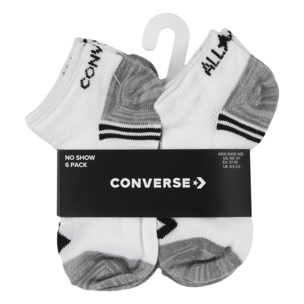 Converse 6 Pack No Show Socks