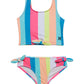 Image 1 of UPF 50+ Crop Top Tankini Swimsuit Set (Big Kids)