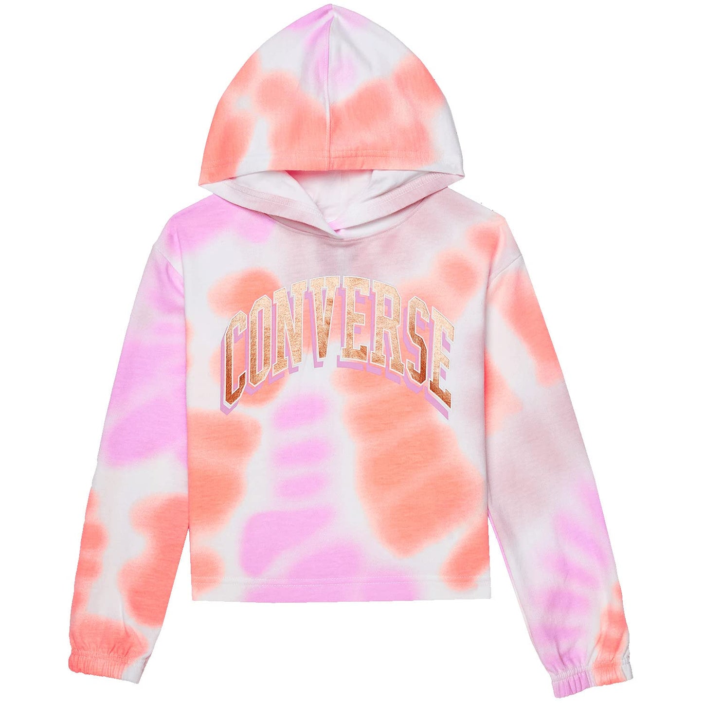 Image 1 of All Over Print Tie-Dye Boxy Hoodie (Toddler/Little Kids)