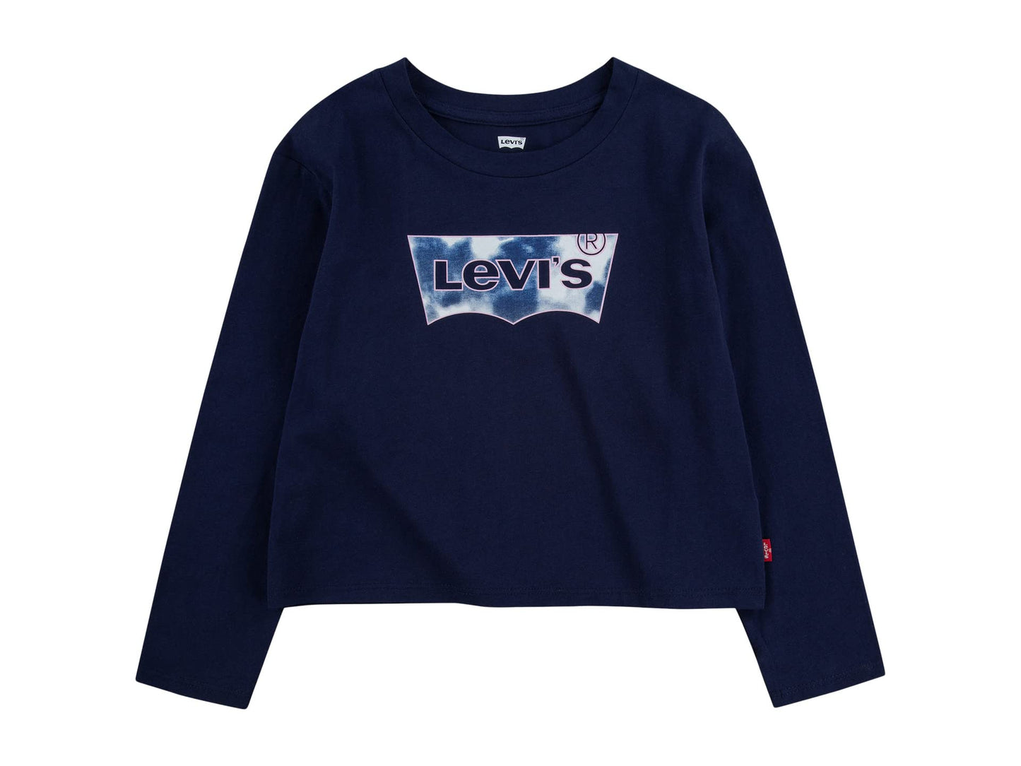 Image 1 of Cropped Long Sleeve Tee Shirt (Little Kids)