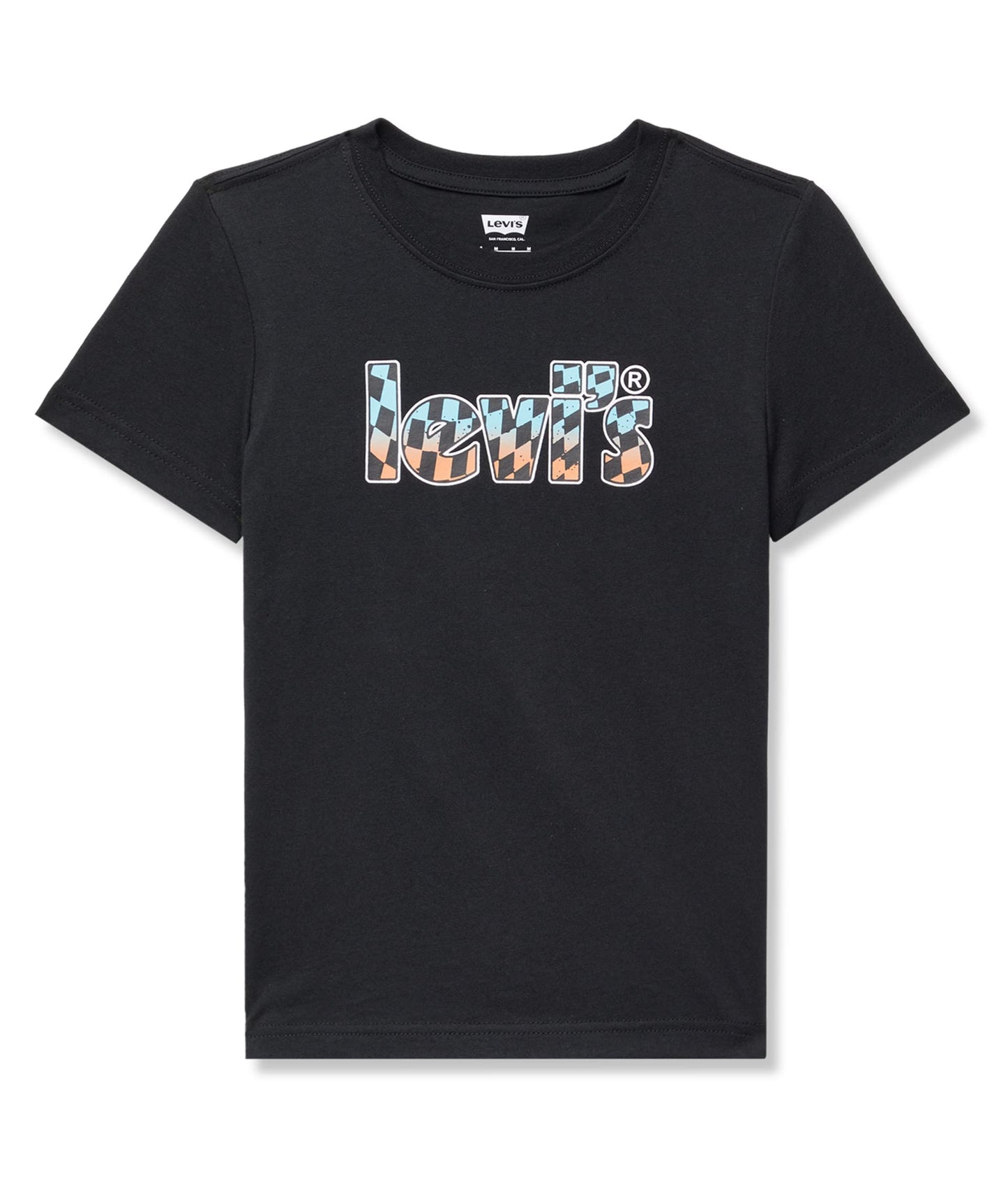 Image 1 of Ombre Checkered Poster Tee (Big Kids)