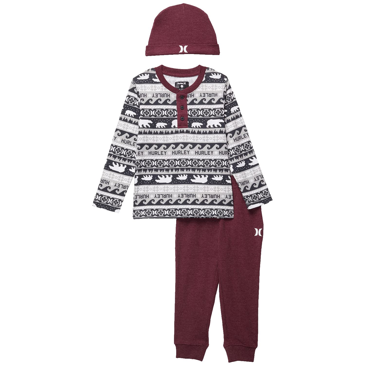 Image 1 of Thermal Pants Set with Beanie (Toddler)