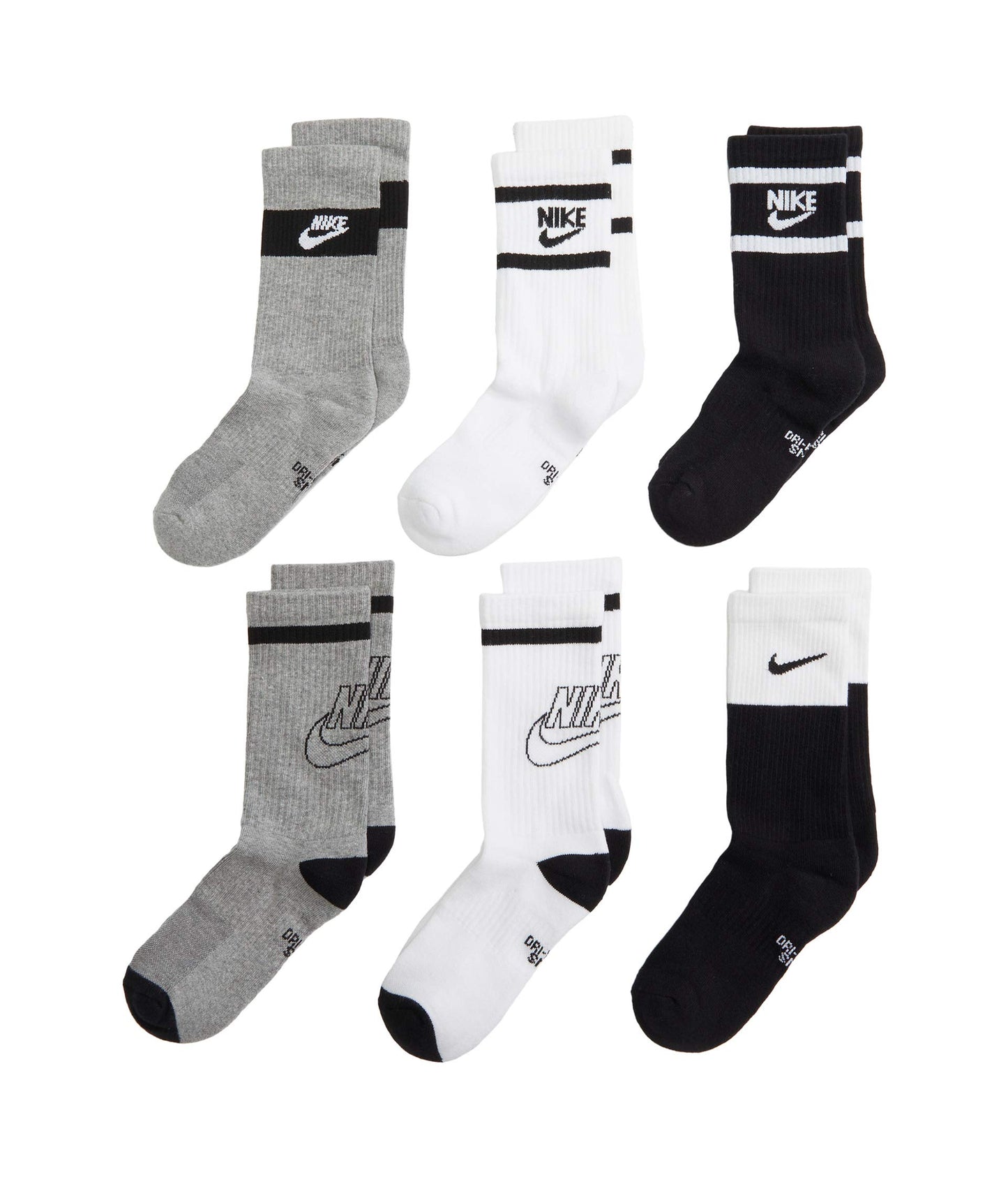 Image 2 of Everyday Cushion Socks 6-Pair Pack (Little Kid/Big Kid)