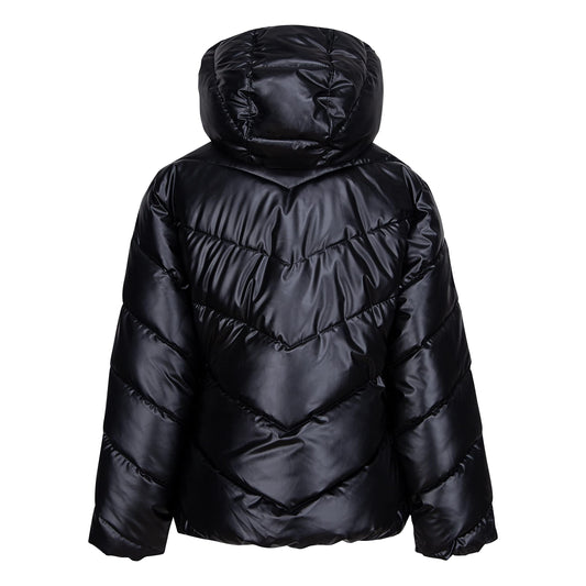 Image 2 of Chevron Solid Puffer Jacket (Toddler/Little Kids)