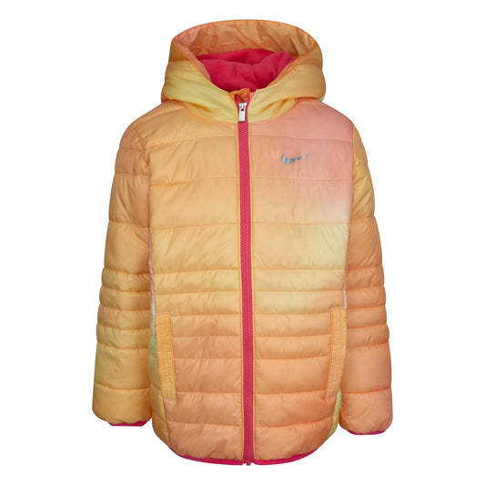 Image 1 of Just Do It Printed Puffer Jacket (Little Kids)