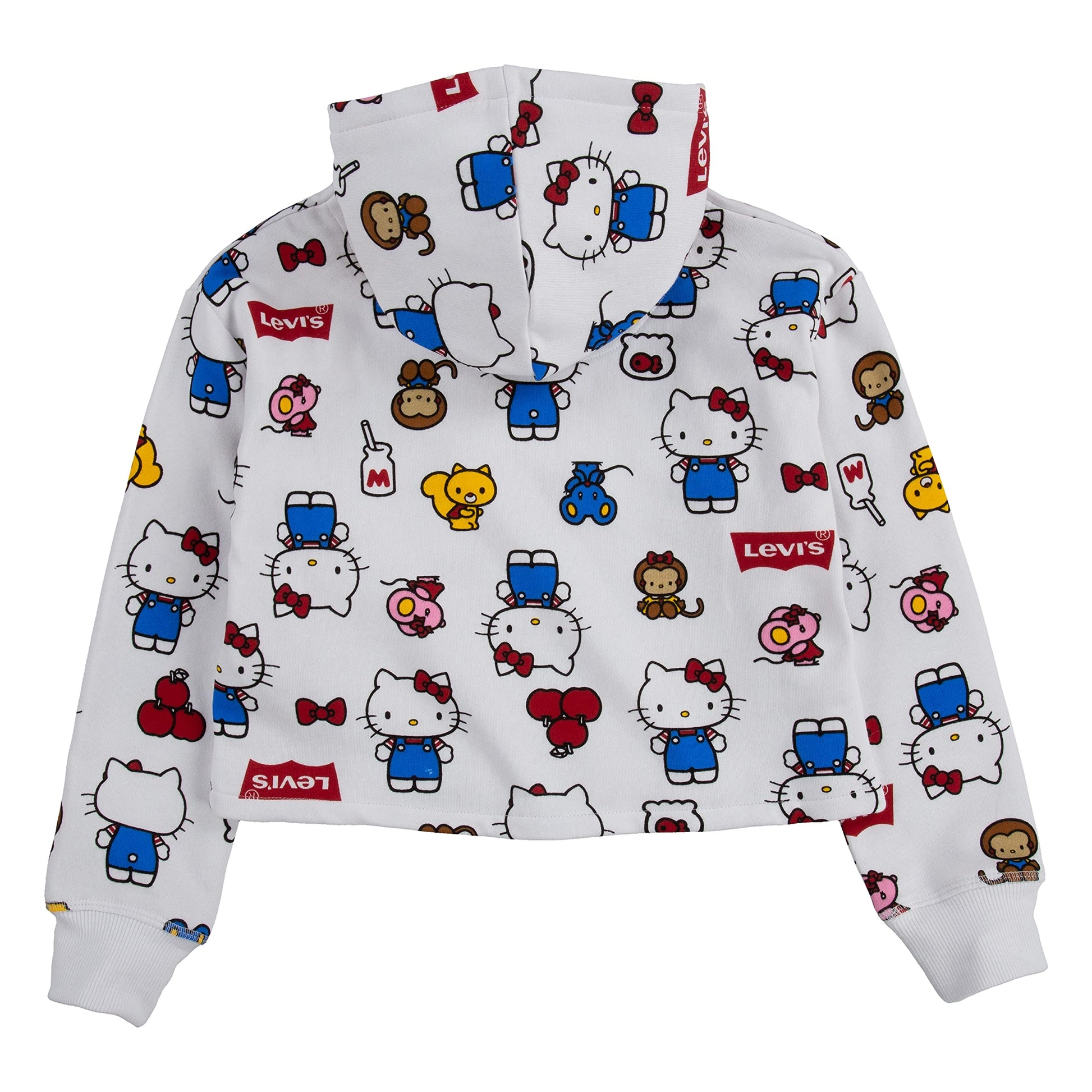 Image 2 of Levi's® x Hello Kitty® Boxy Fit Hoodie (Little Kids)