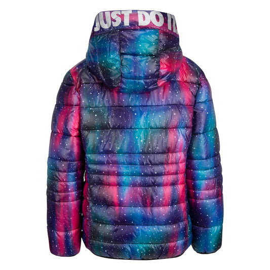 Image 2 of Just Do It Printed Puffer Jacket (Little Kids)
