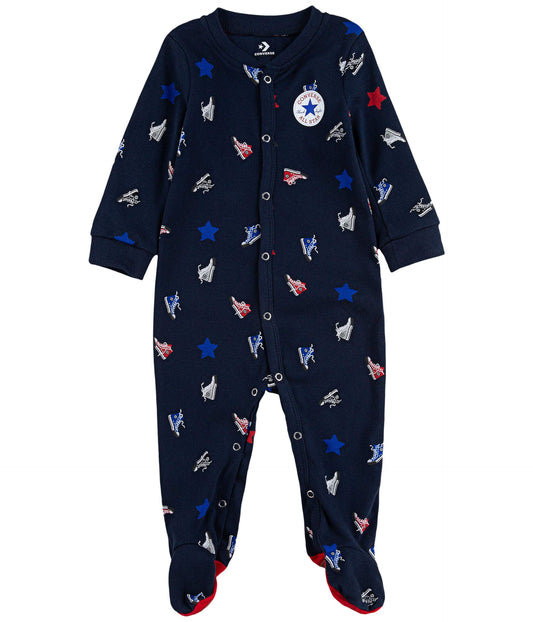 Image 1 of Print Sneaker Coverall (Infant)
