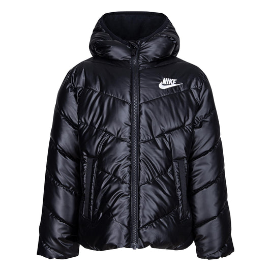Image 1 of Chevron Solid Puffer Jacket (Toddler/Little Kids)