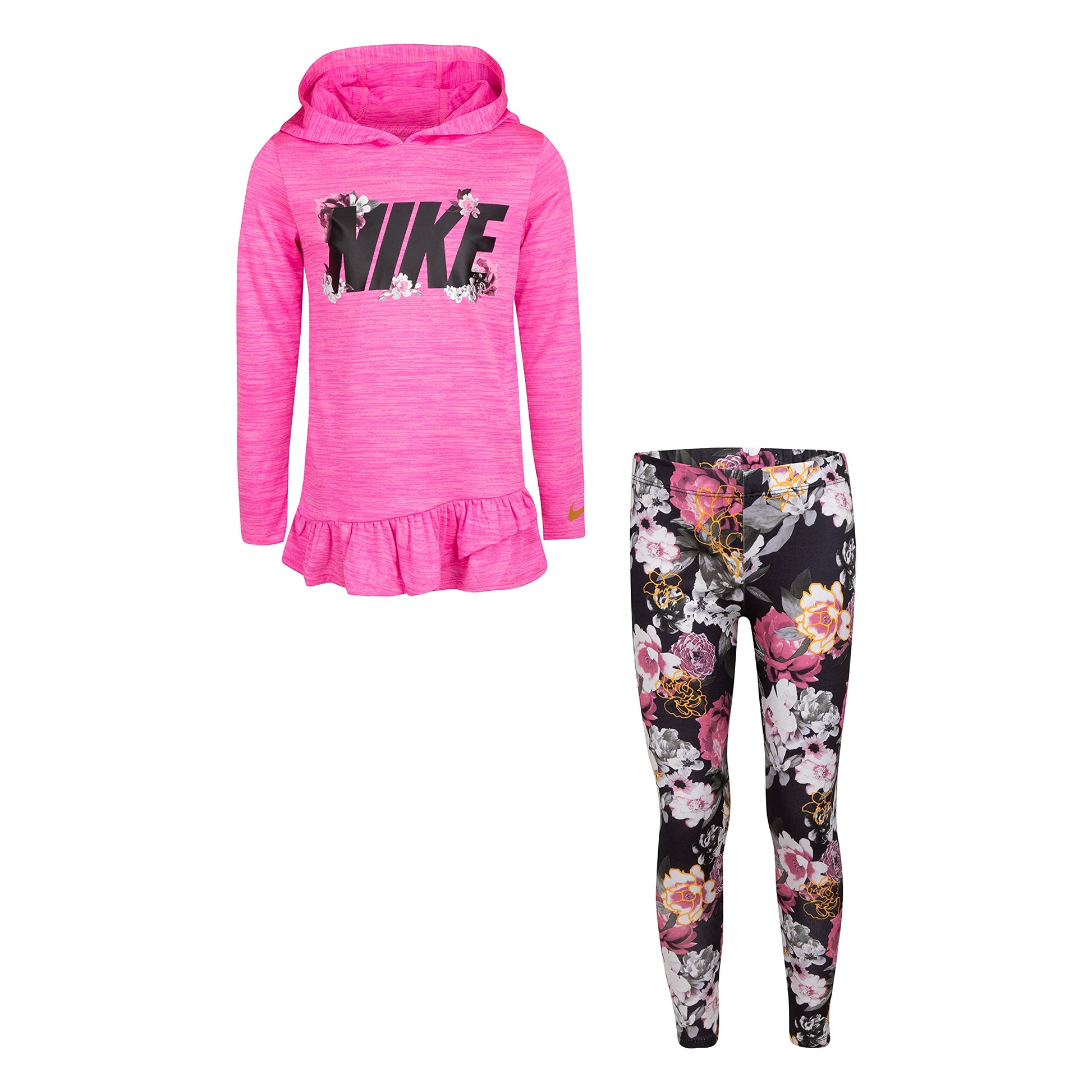 Image 1 of Dri-FIT™ Hooded Tunic and Leggings Set (Little Kids)