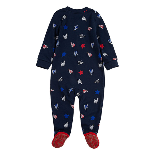 Image 2 of Print Sneaker Coverall (Infant)