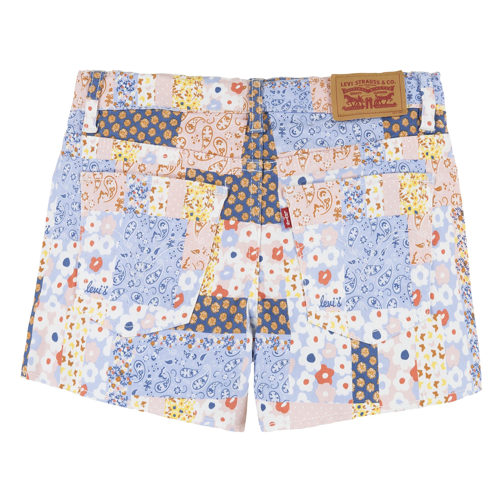 Image 2 of Girlfriend Fit Printed Shorty Shorts (Big Kids)