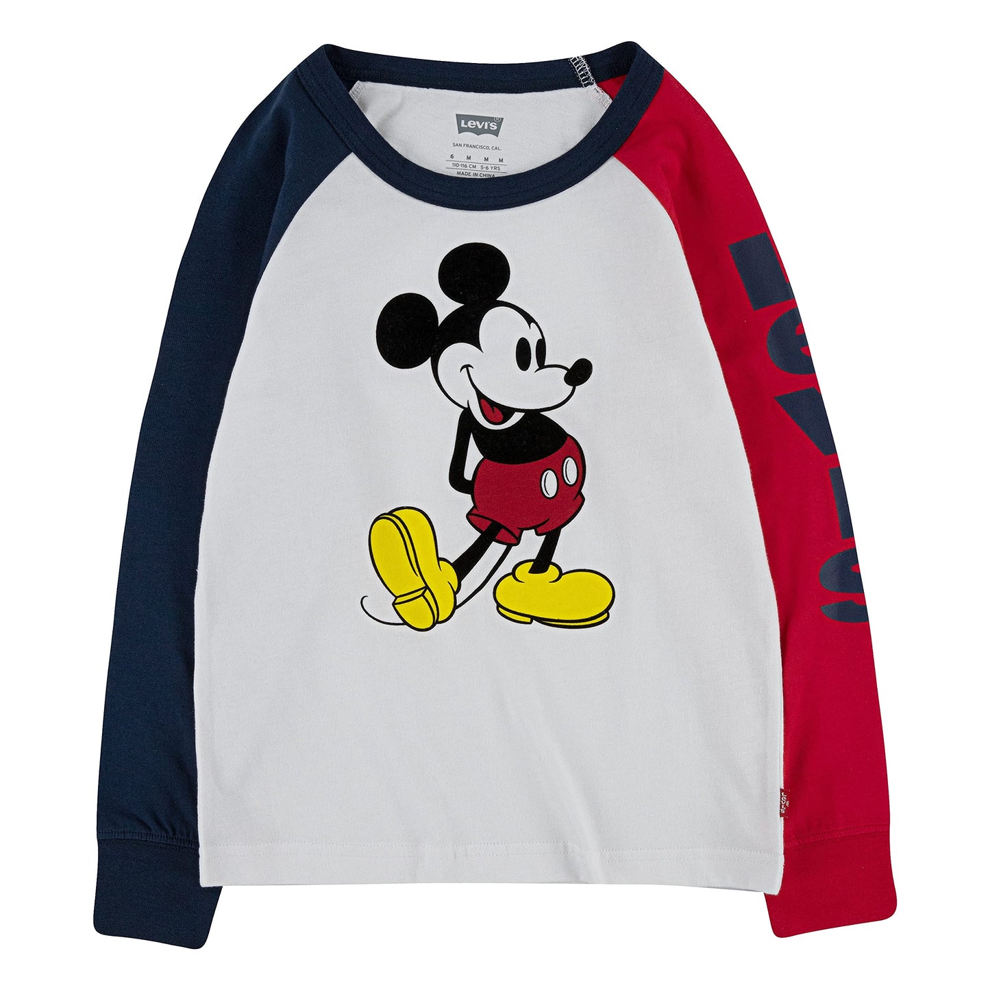 Image 1 of Levi's x Disney Mickey Mouse Raglan T-Shirt (Toddler)