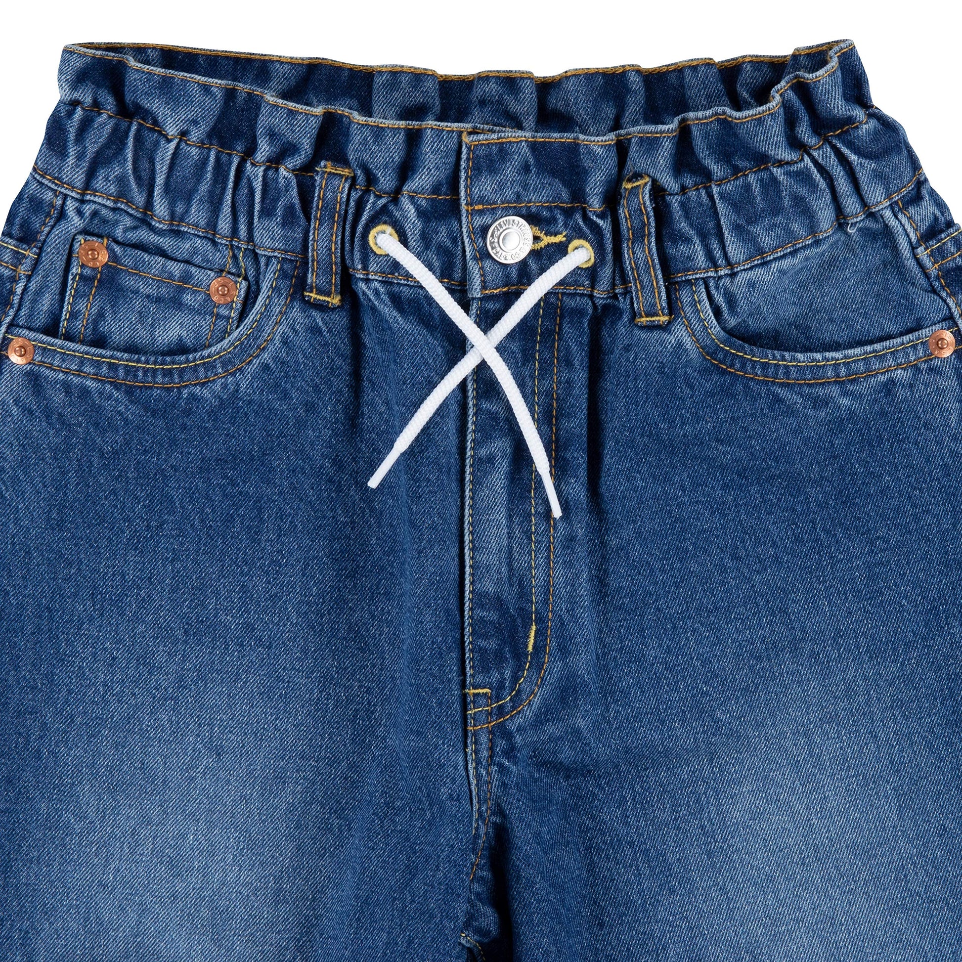 Image 3 of High Loose Taper Jeans (Little Kids)